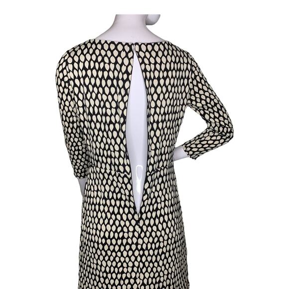 LOFT Ann Taylor dress size small floral print fitted cut 3/4 sleeve - Picture 7 of 12